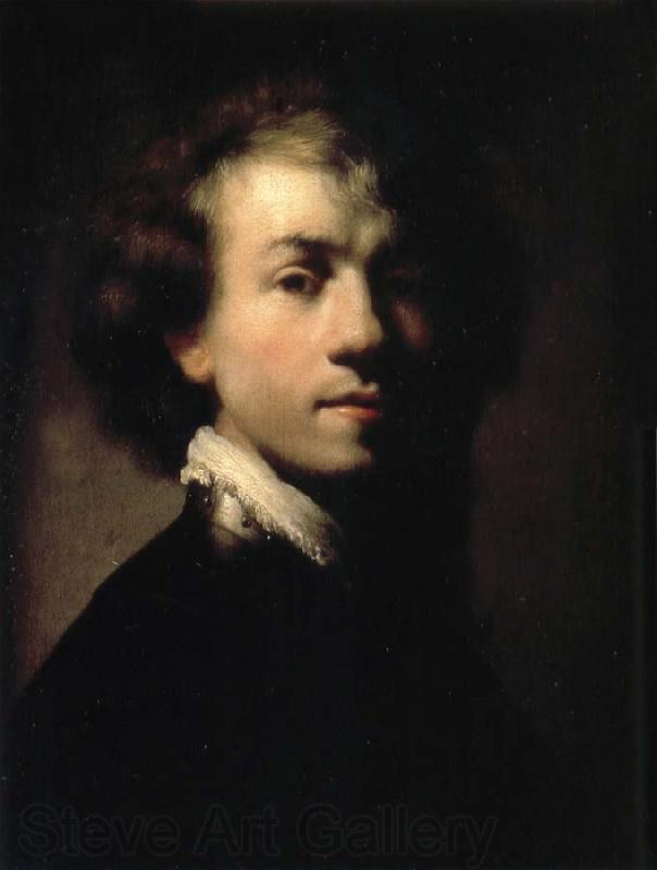 REMBRANDT Harmenszoon van Rijn Self-Portrait with Gorget Norge oil painting art